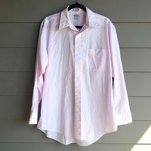 16.5-32/33 Mervyn's Pale Pink Dress Shirt